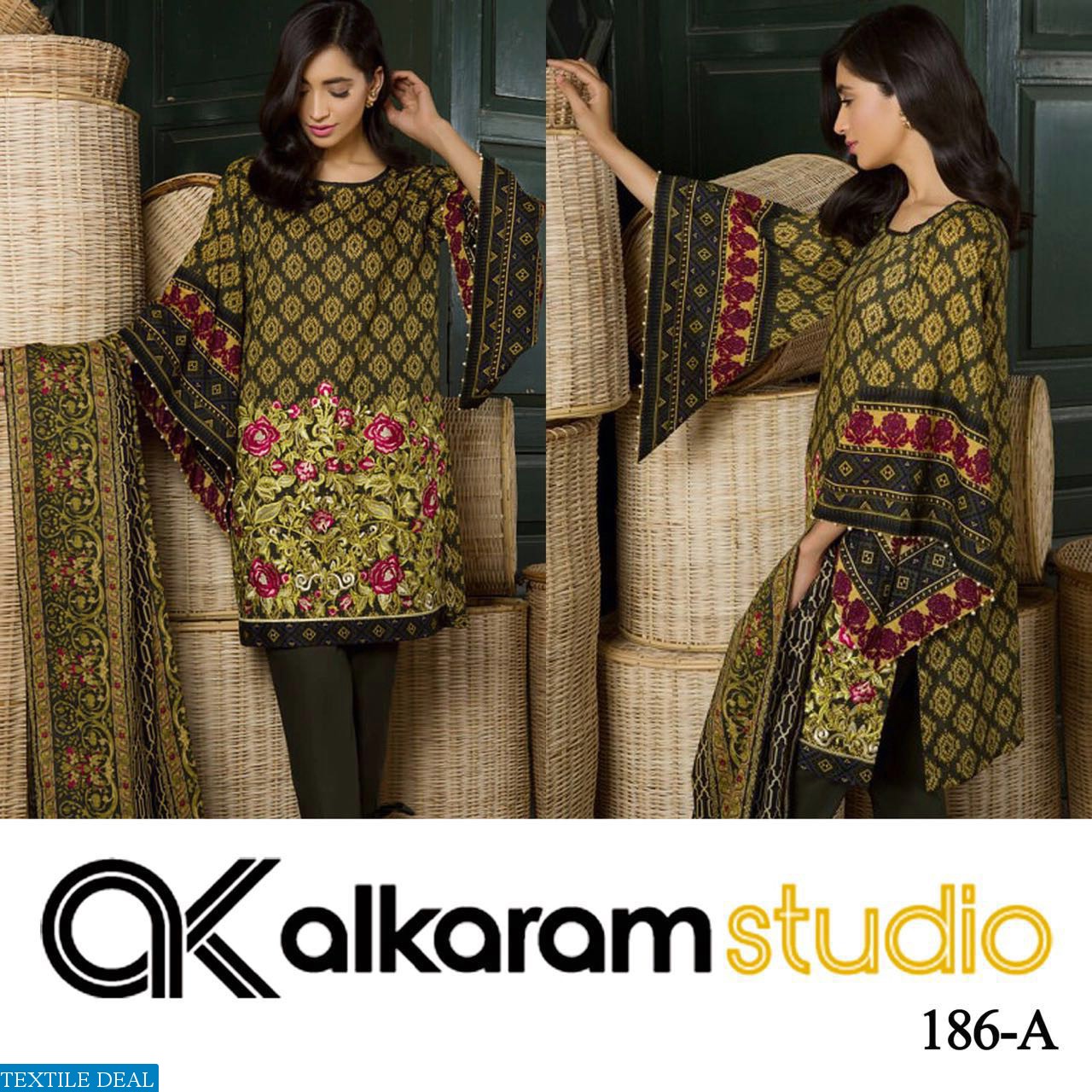 Al-karam Master Replica Embroidered Salwar Suits